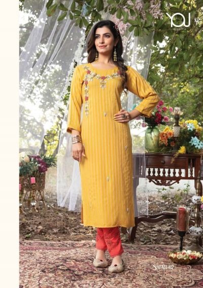 Wanna Safar Heavy Designer Ethnic Wear Fancy Kurti With Bottom Collection